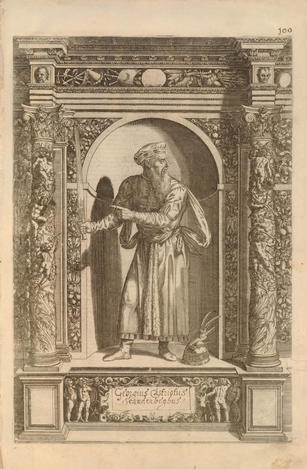 Portret i Gjergj Kastriotit Skanderbeg nga viti 1601, British Museum