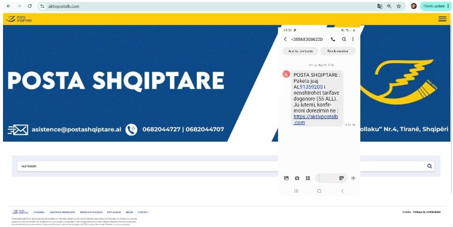 Si funksiononte skema e mashtrimit me faqe false të Postës?