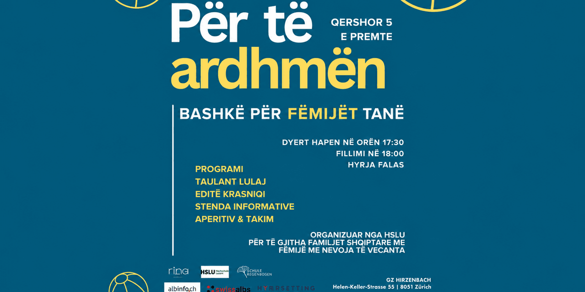 Çfarë ofron takimi në Cyrih për familjet shqiptare me fëmijë me nevoja të veçanta?