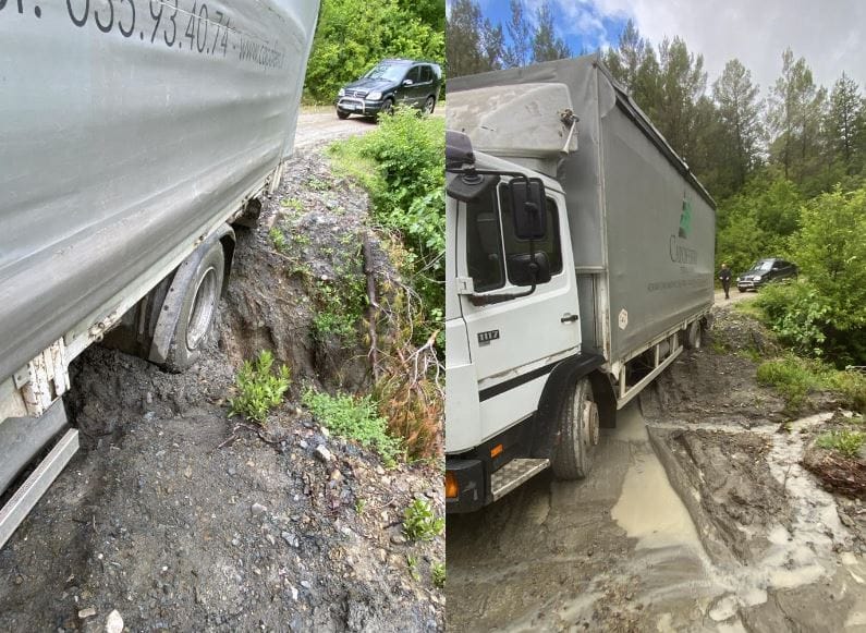 Ku bllokuan rrëshqitjet e dherave aksin dhe pse ishte në rrezik kamioni?