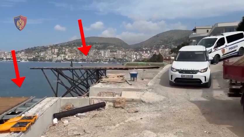 Kush u arrestua për ndërtim ilegal në plazhin e Sarandës?