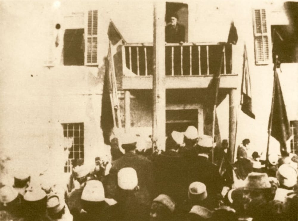 Ismail Qemali flet në Vlorë, 28 nëntor 1912