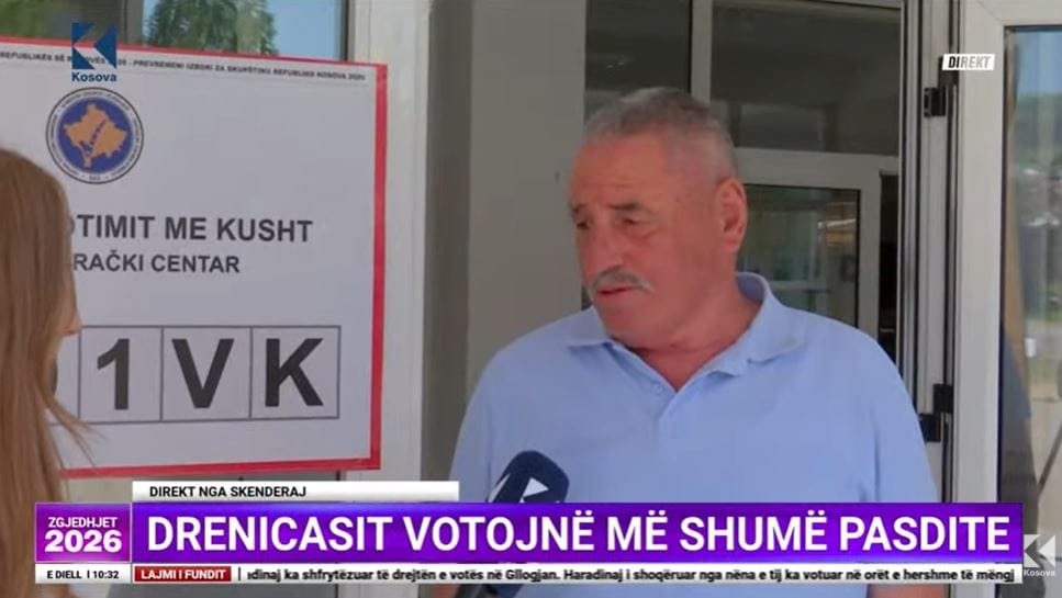 Pse voton me kusht qytetari nga Skenderaj që thotë "Ishalla pin ujë kjo punë"?