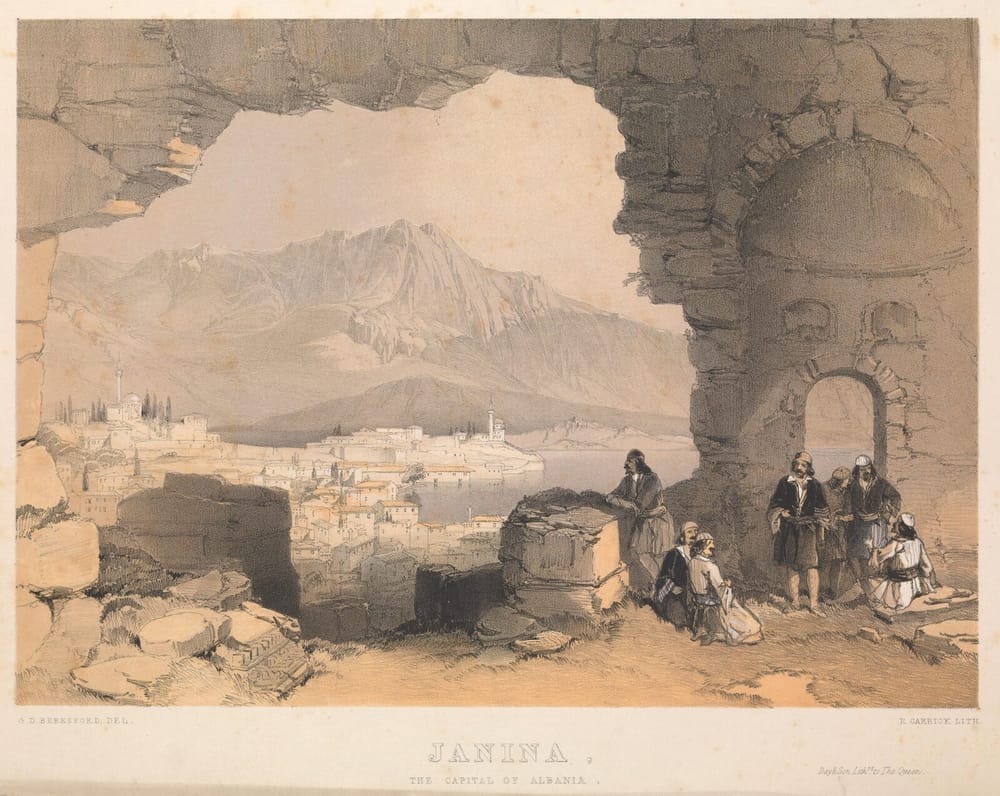 “Janina, kryeqyteti i Shqipërisë” — litografi nga George de la Poer Beresford, 1855