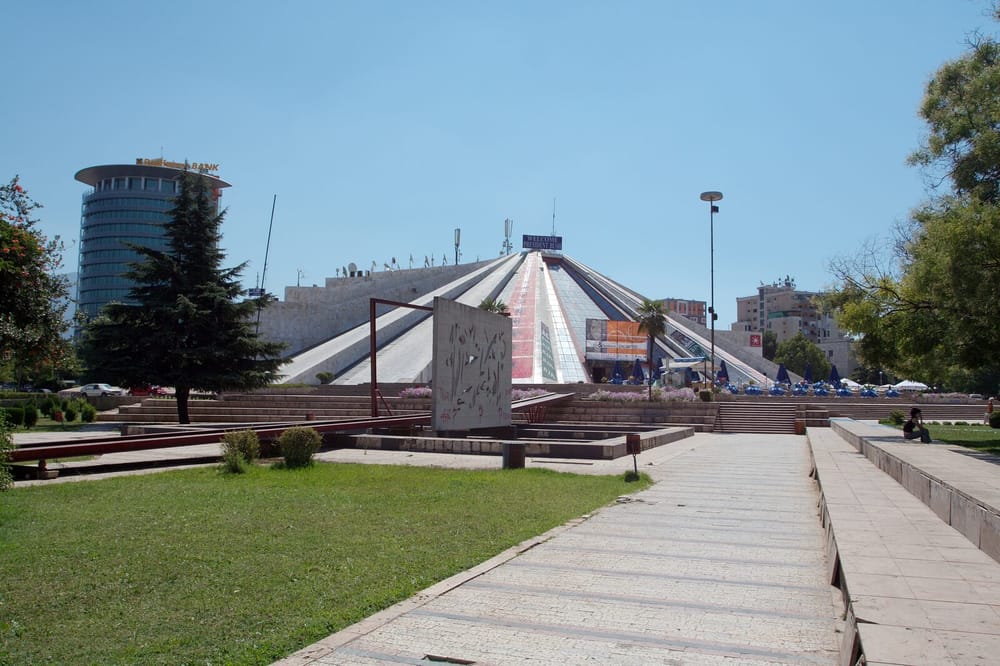Piramida e Tiranës, që prej vitit 2007 mban emrin “Qendra Ndërkombëtare e Kulturës Pjetër Arbnori”
