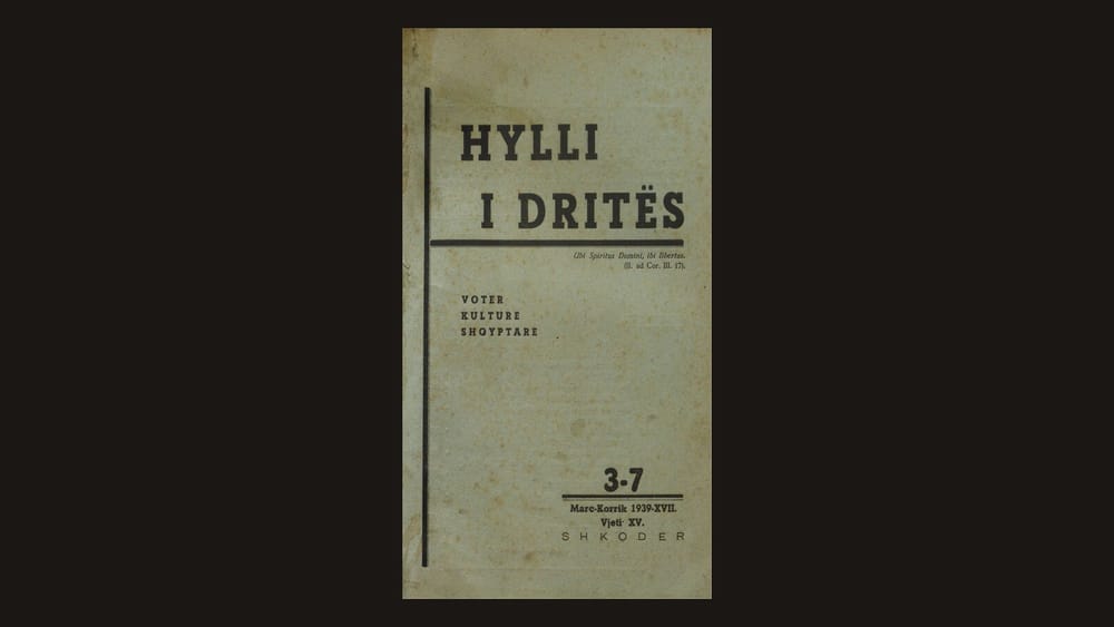 Ballina e revistës “Hylli i Dritës”, themeluar në Shkodër më 1913