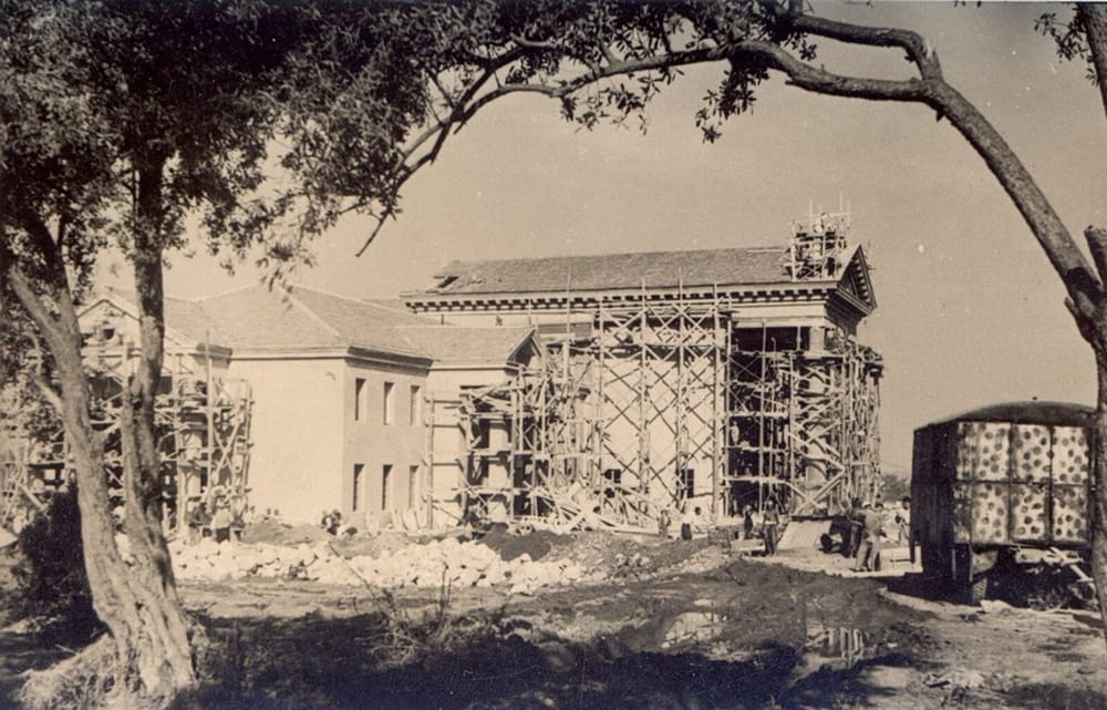 Ndërtimi i objektit të Kinostudios «Shqipëria e Re» në Tiranë (fillimi i viteve '50)