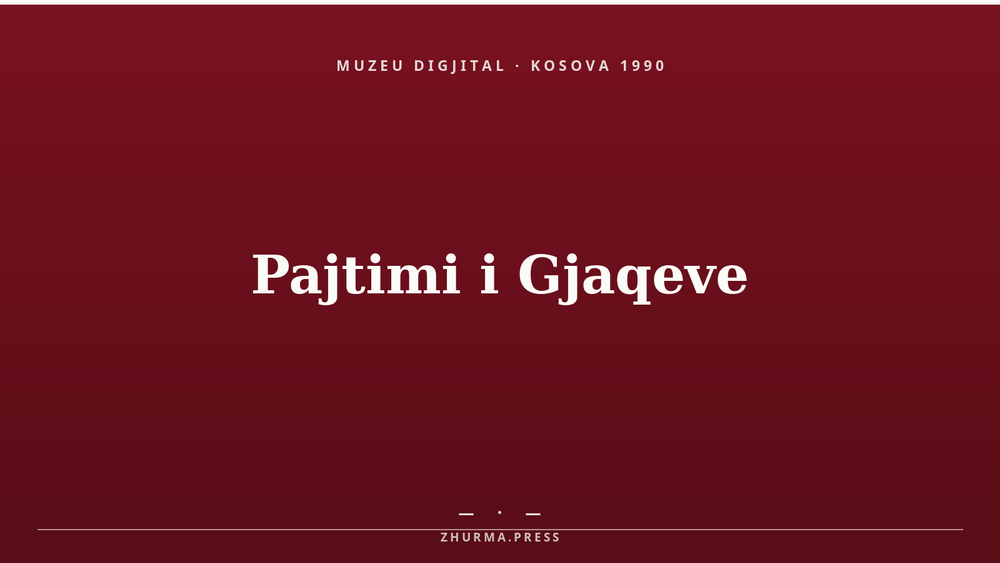 Kartelë e Muzeut Dixhital ZHURMA — Kosova, 1990