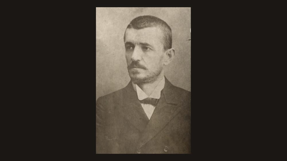 Shahin Kolonja (1865–1919), themeluesi i gazetës «Drita» të Sofjes. Portret