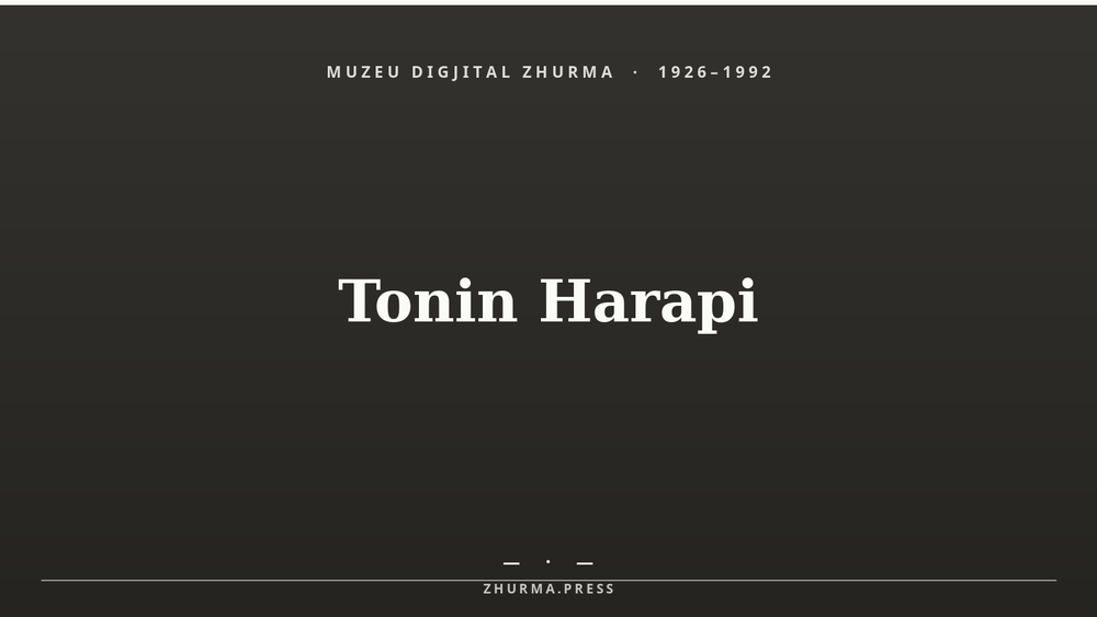 MUZEU DIGJITAL ZHURMA — kartë titulli (nuk u gjet portret me licencë të lirë). Redaksia ZHURMA