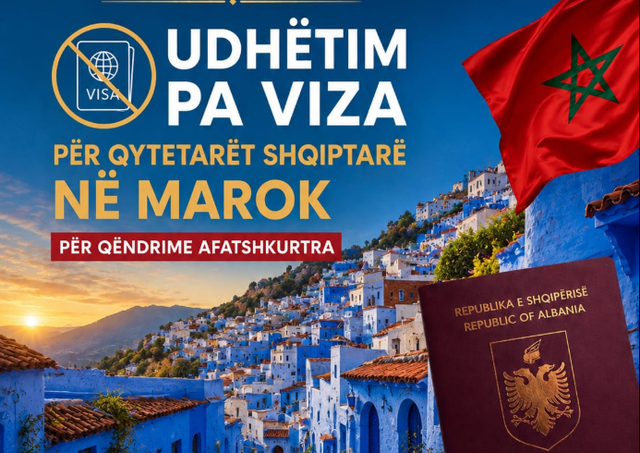 Maroku heq vizat për shqiptarët nga 15 gushti