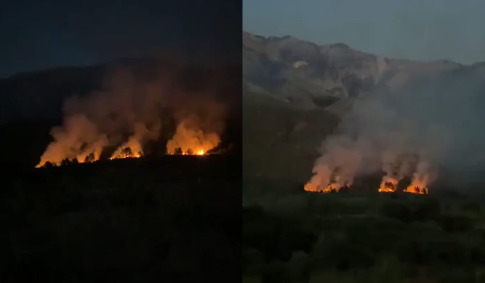 Flakët përfshijnë kodrat e Dukatit, dyshohet për zjarrvënie të qëllimshme