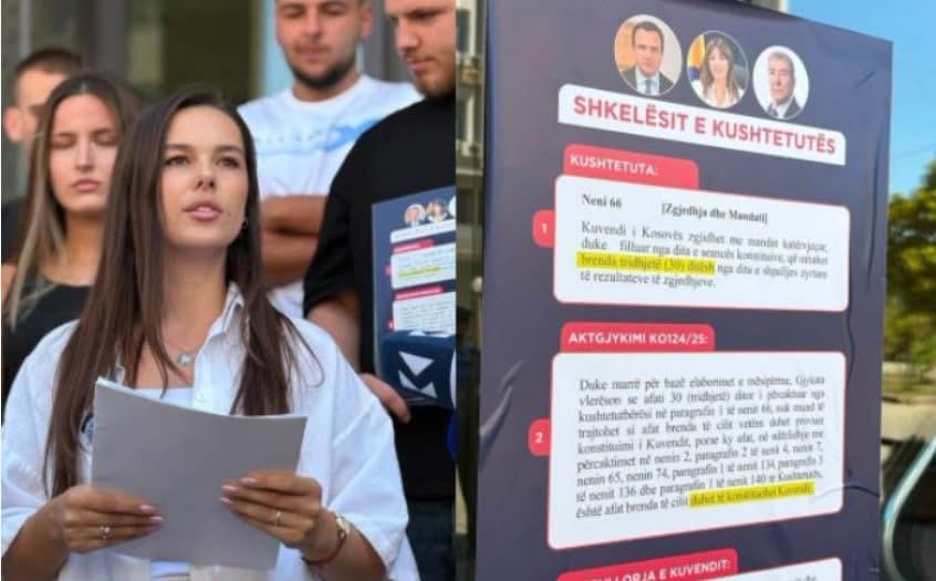 Rinia Demokratike e PDK-së mban aksion simbolik para Qeverisë nga ora 17:00