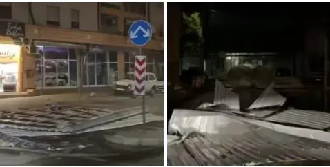 Stuhi e fortë me erë dhe reshje godet Kumanovën
