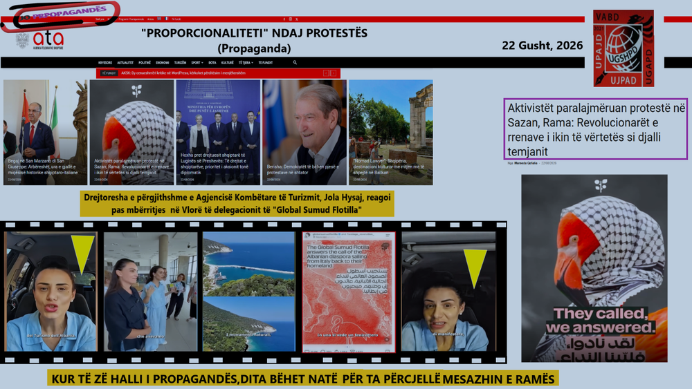 UGSHPD: Videoja italiane mbi protestën, propagandë qeveritare