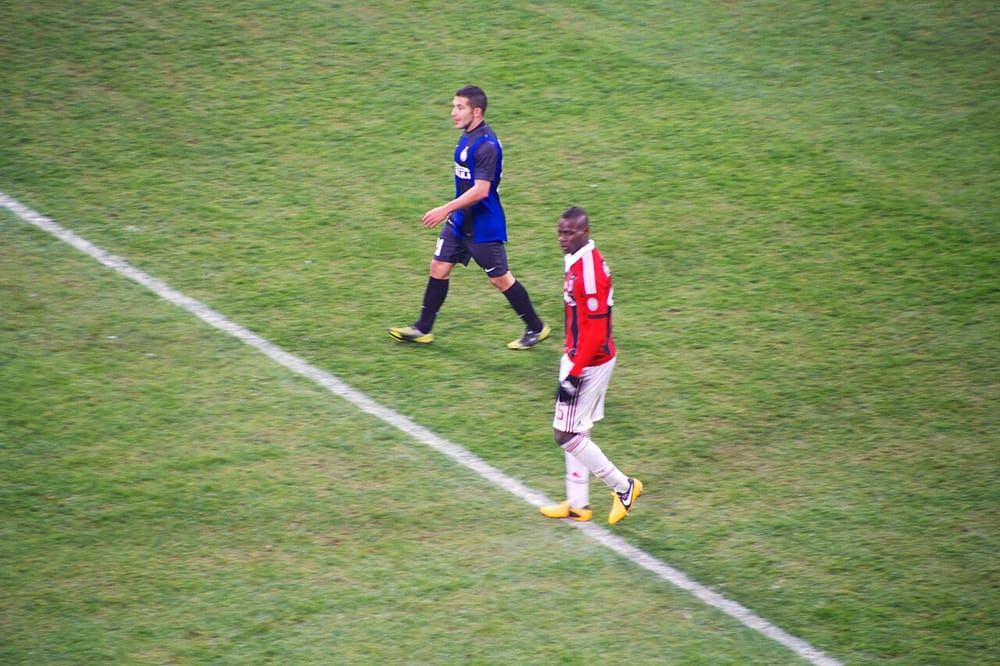 Gargano and Balotelli Inter-Milan february