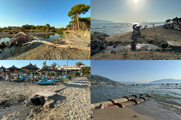 Shkarkimet e ujërave të zeza pranë Plazhit të Ri në Vlorë