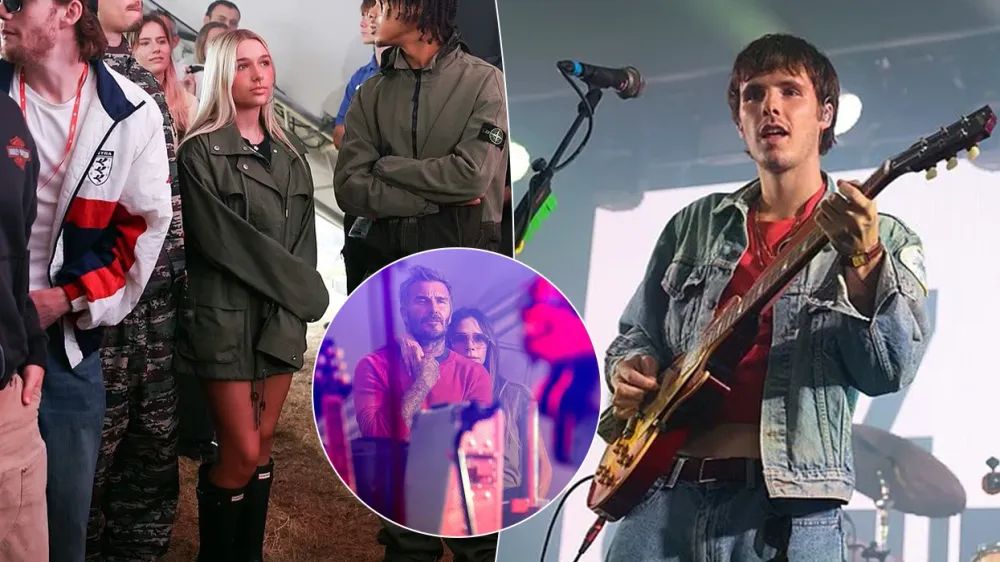 Cruz Beckham emocionon motrën Harper në Festivalin e Reading