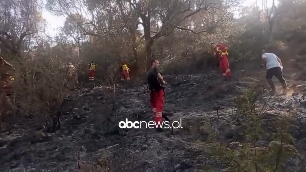 Zjarri në masivin pyjor të Krujës, rinis ndërhyrja nga toka dhe ajri