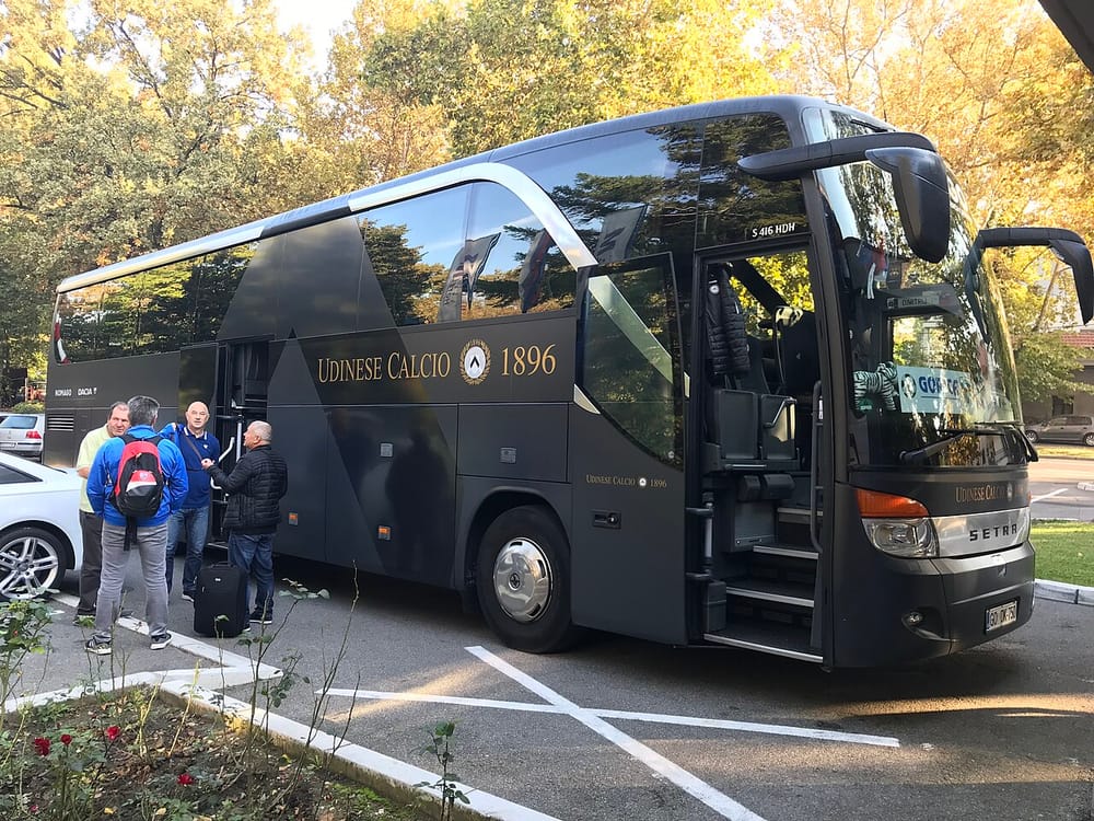 Udinese Calcio team bus