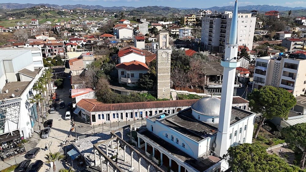 Aerial view of Kavajë