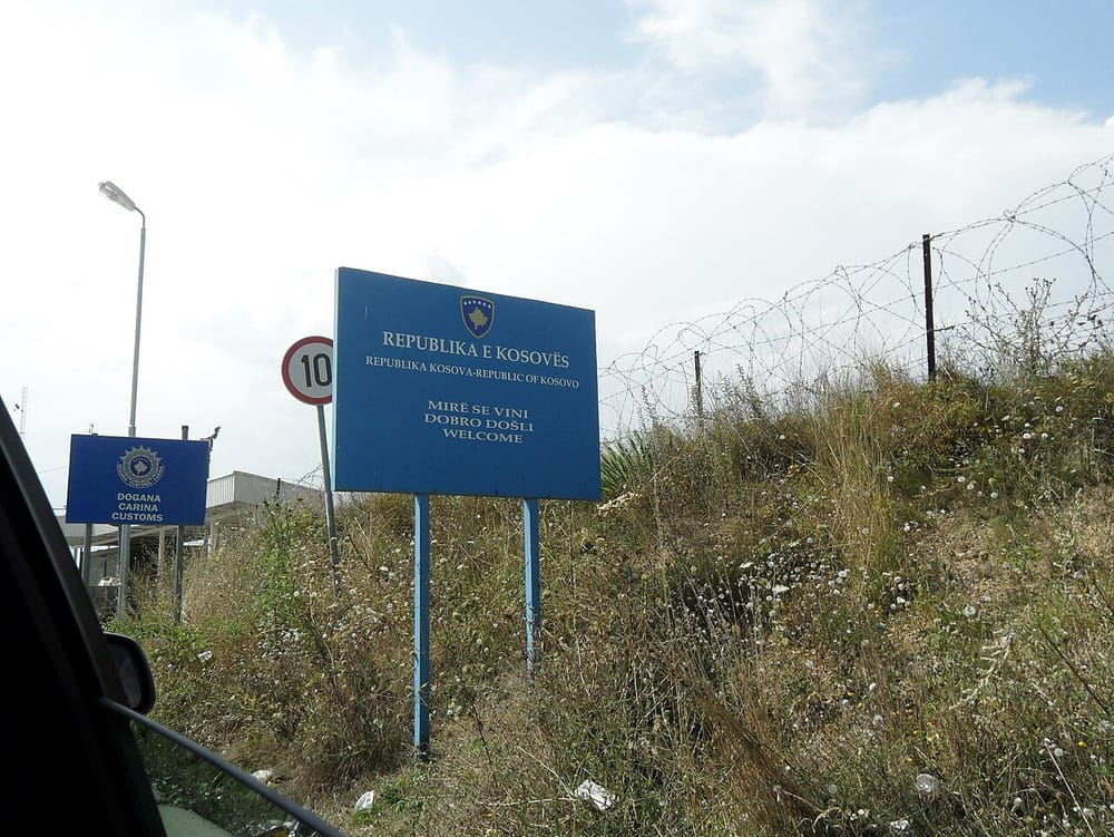 Serbia-Kosovo, border on E80 road