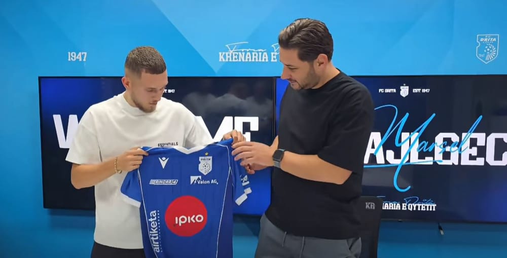Marsel Ismajlgeci firmos me ekipin e Dritës në Kosovë