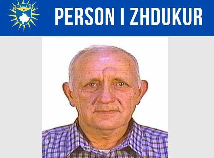 Policia kërkon ndihmë qytetarësh për gjetjen e Xhafer Raqit, i zhdukur nga 2 korriku