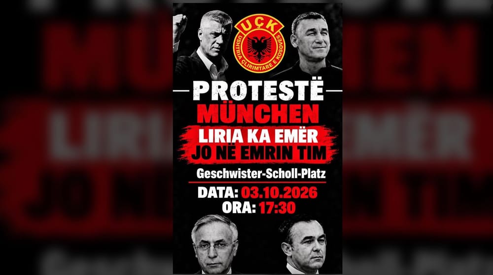 Mërgata në Bavari mobilizohet për protestën Liria Ka Emër