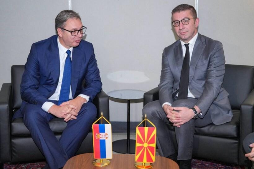 Mickoski takon Vuçiqin në Nju Jork para fjalimit në Asamblenë e Përgjithshme të OKB-së