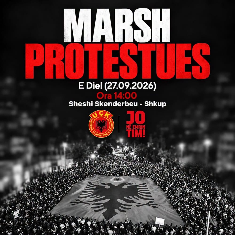 Marsh në Shkup në mbështetje të ish-krerëve të UÇK-së, nis në orën 14:00 nga Sheshi Skë…