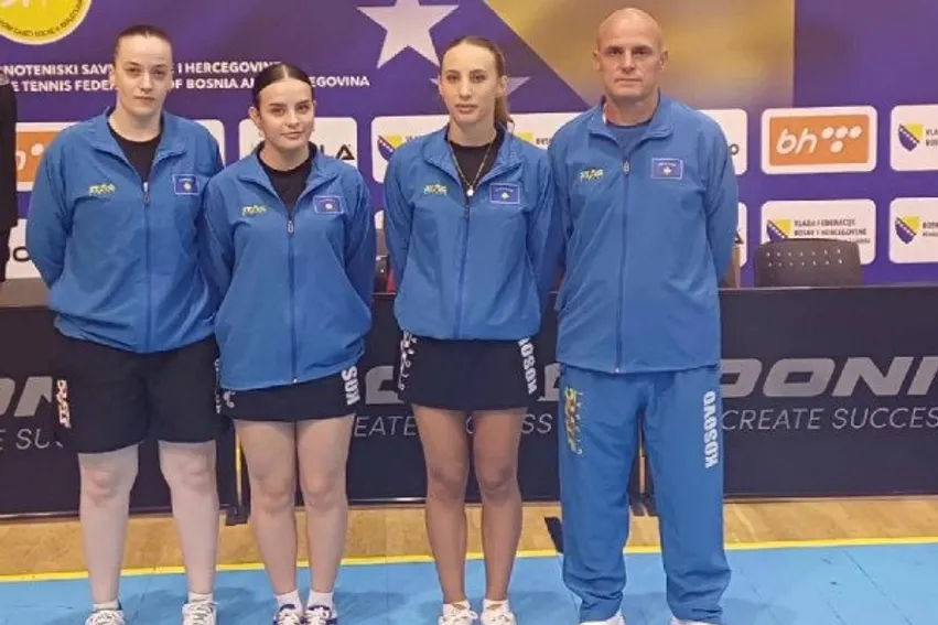 Përfaqësuesja e Kosovës merr pjesë në Kampionatin Ballkanik të Seniorëve në pingpong