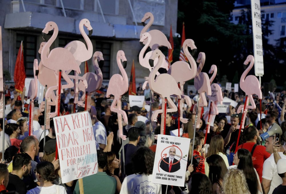 Protestat e Flamingove shtyhen në betejë online kundër censurës e deepfake