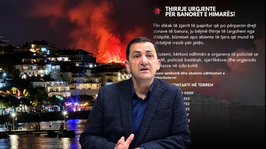Himara nën flakë, kryebashkiaku Vangjel Tavo bën thirrje banorëve të largohen
