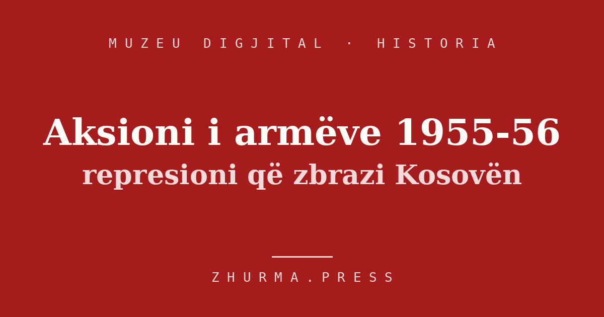 Aksioni i mbledhjes së armëve 1955-56 — ekspozitë e Muzeut Digjital