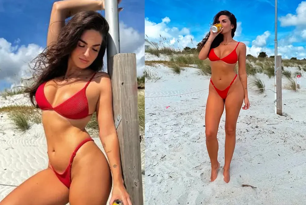 Beatrix Ramosaj tërheq vëmendjen me bikini të kuq në rrjetet sociale