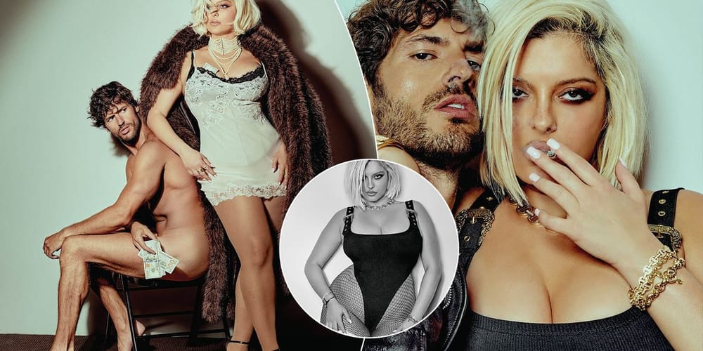 Bebe Rexha në fotot provokuese të Flaunt pranë modeli lakuriq
