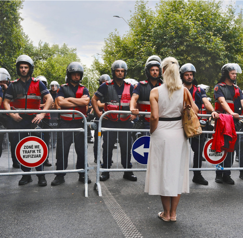 Foto: JavaNews — protesta kundër qeverisë Rama në Tiranë