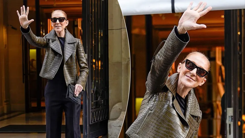 Celine Dion shfaqet në humor të mirë