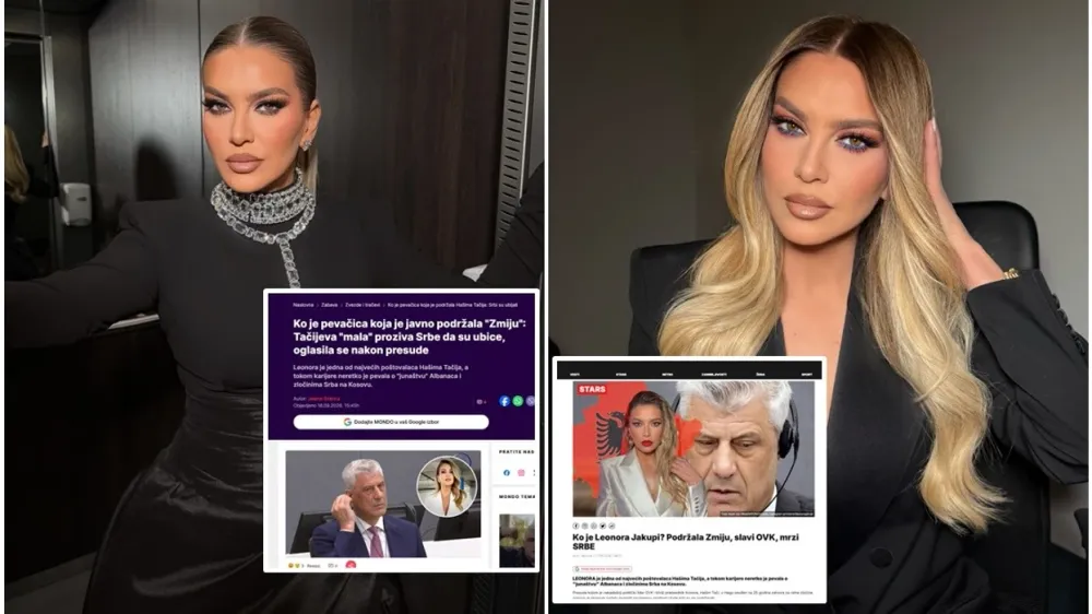 Leonora Jakupi reagon ndaj mediave serbe