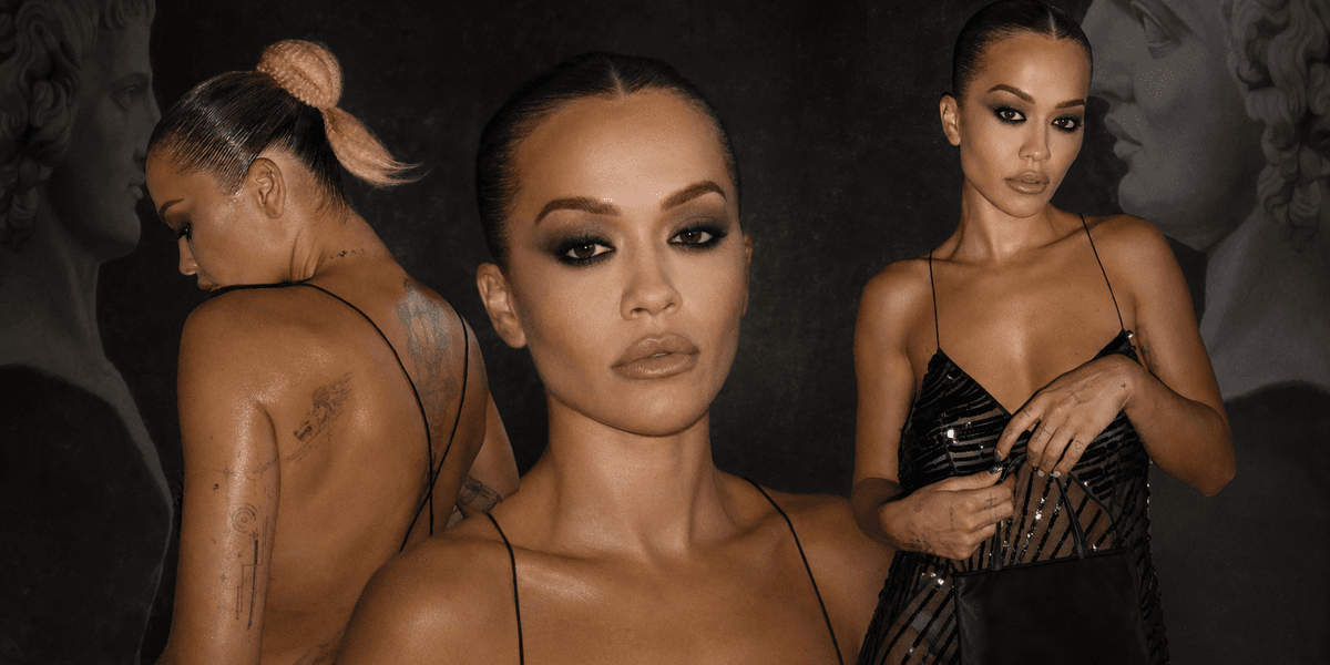 Rita Ora shfaqet provokuese me fustan të zi transparent