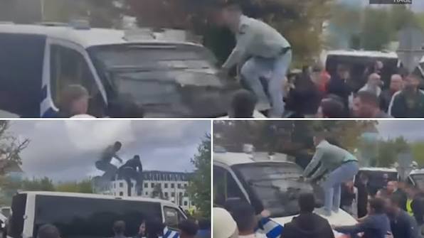 Përplasje në Hagë: dy të arrestuar, një polic i lënduar