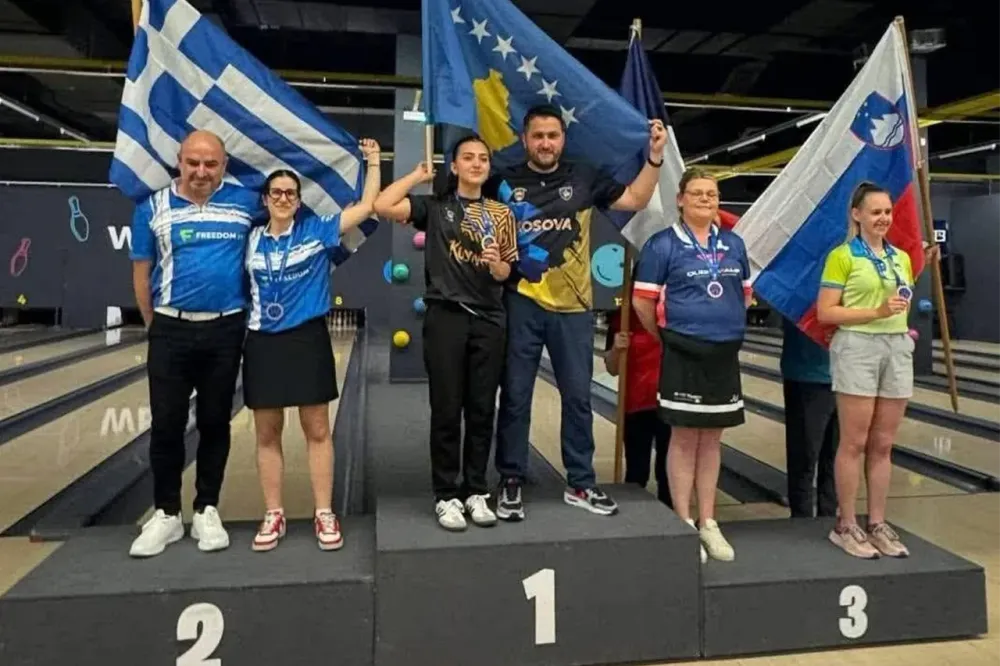 Kaula Haziri fitting medaljen e artë në Kampionatin Mesdhetar të Bowlingut në Kroaci