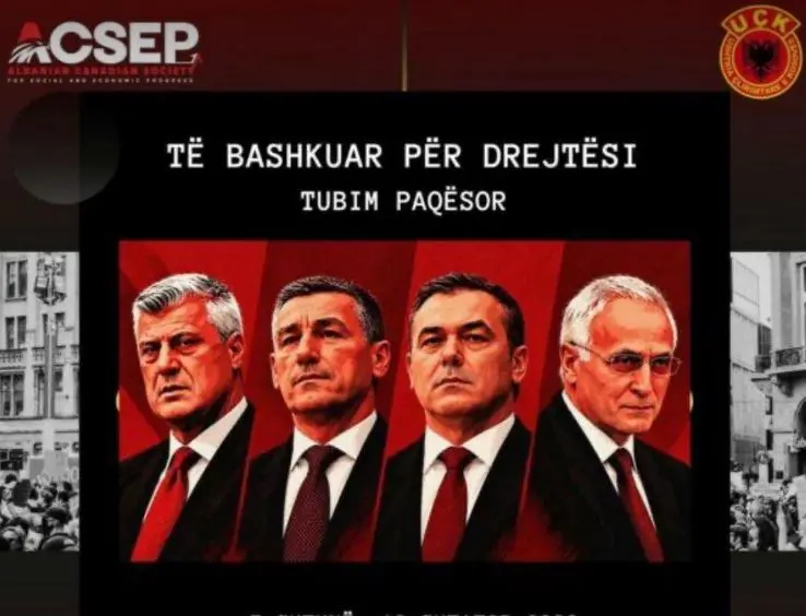 Tubimi në Vancouver në mbështetje të ish-krerëve të UÇK-së në Hagë