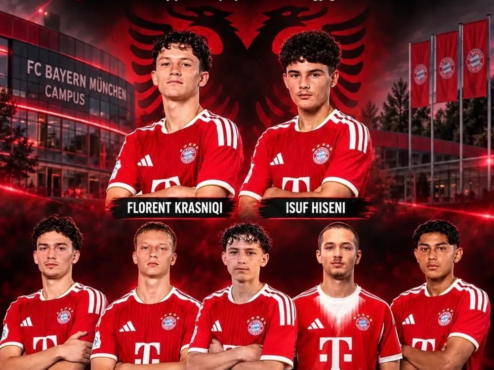 Shatë futbollistë me origjinë shqiptare stërviten te Bayern Munich