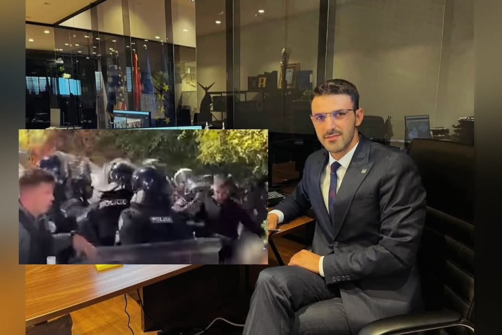 Artan Ramaj pretendon sulm policor gjatë protestës në Prishtinë