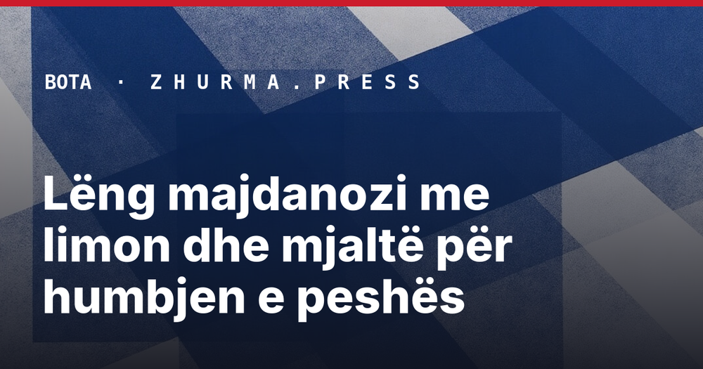 Lëng majdanozi me limon dhe mjaltë për humbjen e peshës