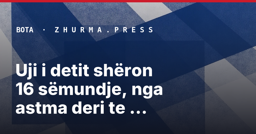 Uji i detit shëron 16 sëmundje, nga astma deri te psoriasis