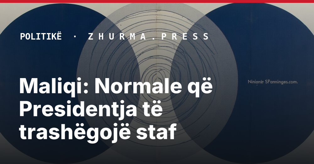 Maliqi: Normale që Presidentja të trashëgojë staf