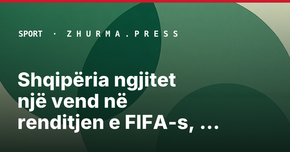 Shqipëria ngjitet një vend në renditjen e FIFA-s, Kosova kap pozicionin më të mirë në…